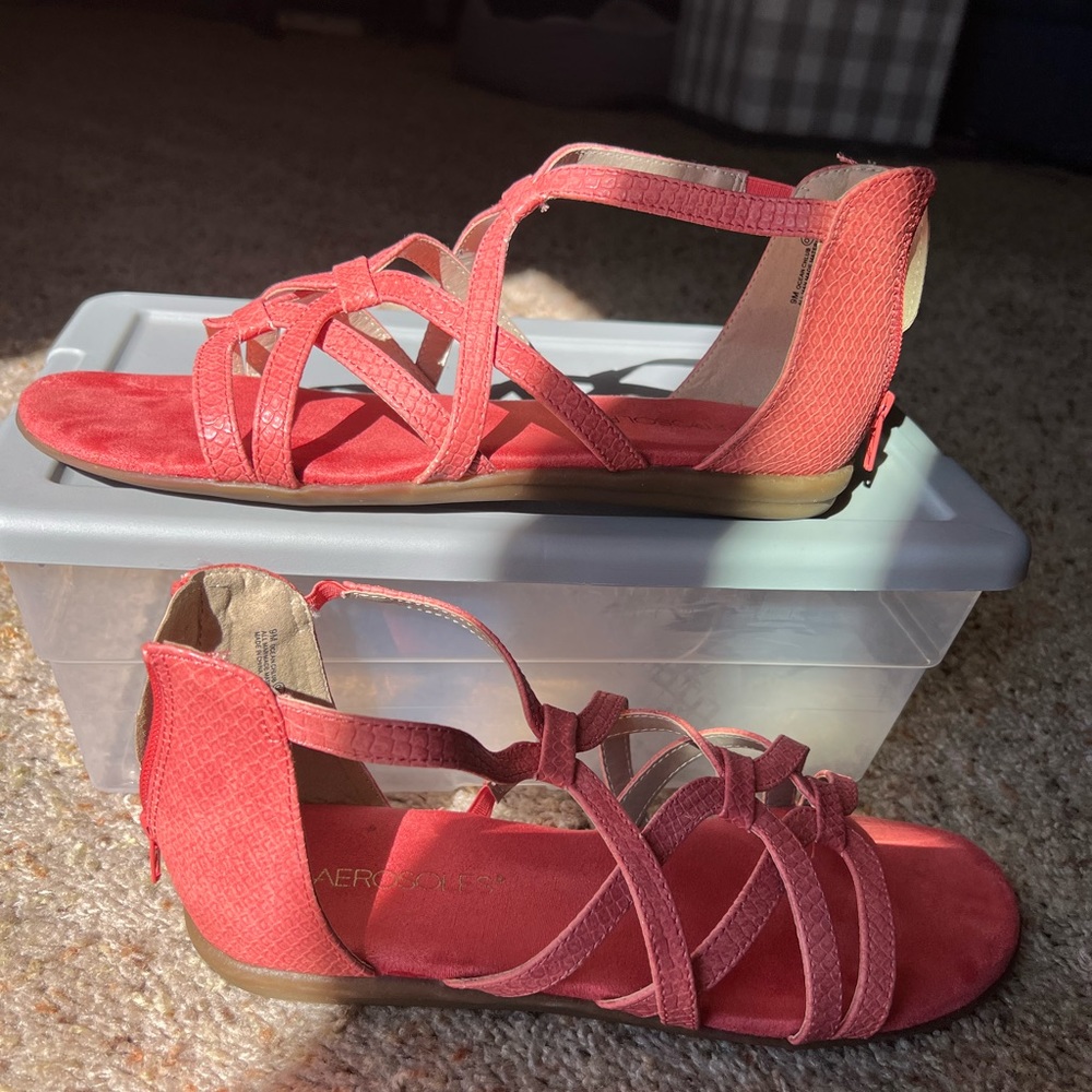 Aerosols Coral Sandal